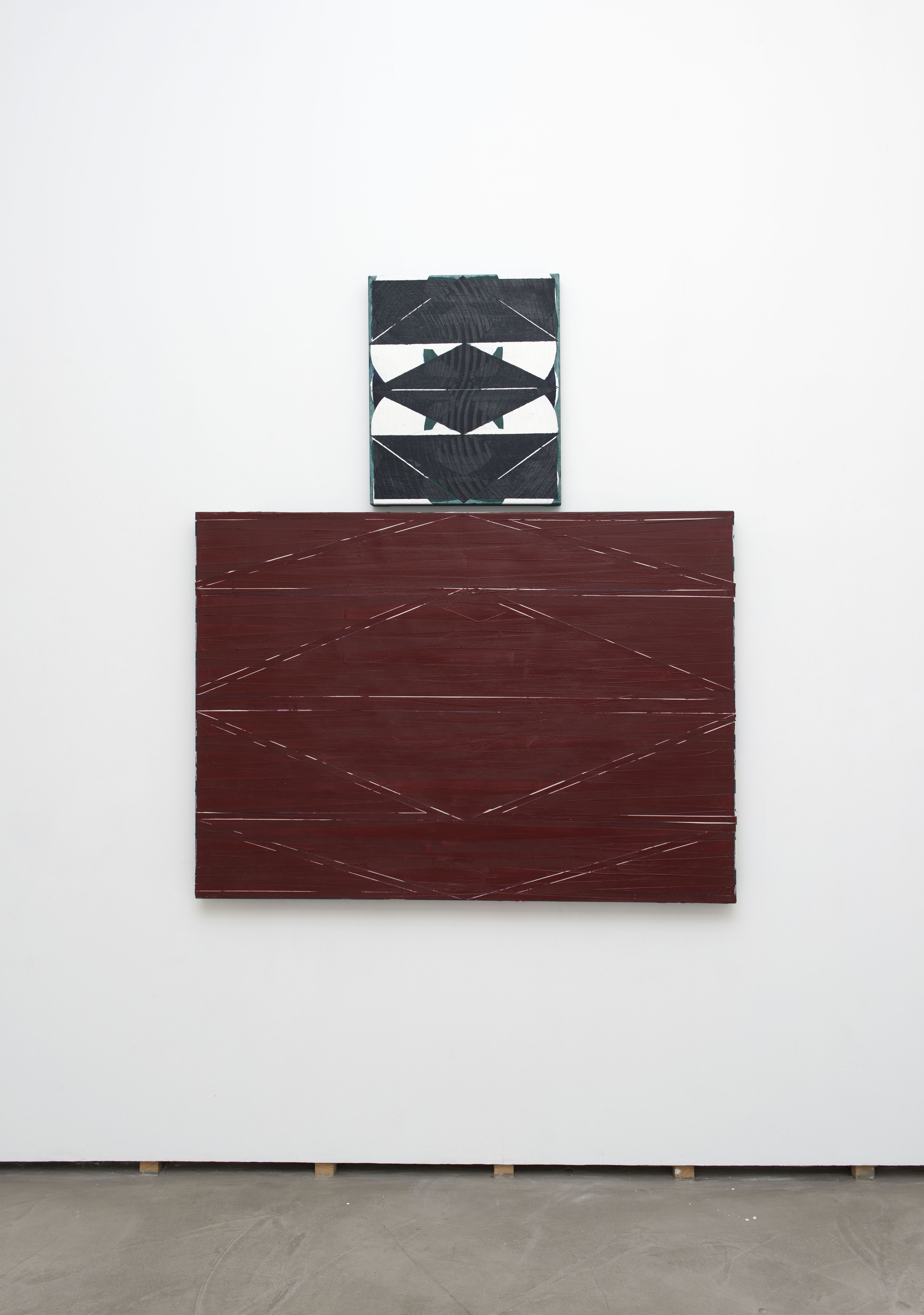 04_ClaraBroermann_Legislative_2014_OilOnCanvas_100x140 cm_60x50cm_InstallationView_Ph_GiorgioBenni_CourtesyFSG_Roma