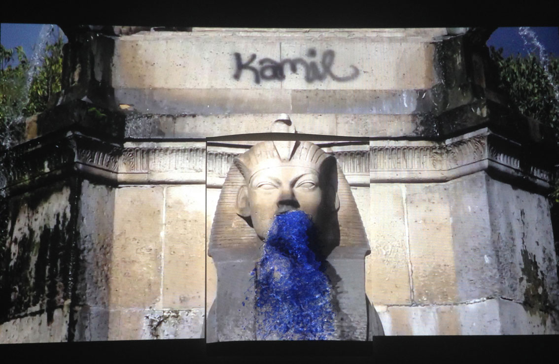 Keren Benbenisty, 'Kamil', 2014, Video–Drawing installation, HD video projection on a drawing, 52’’ x 61’’ inches. Courtesy the artist.