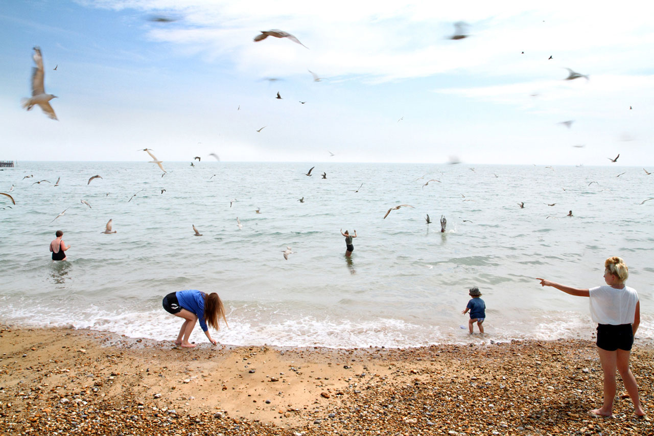 Marta Corada, 'Eastbourne Beach', from "UK Series", 2014. Courtesy the artist.