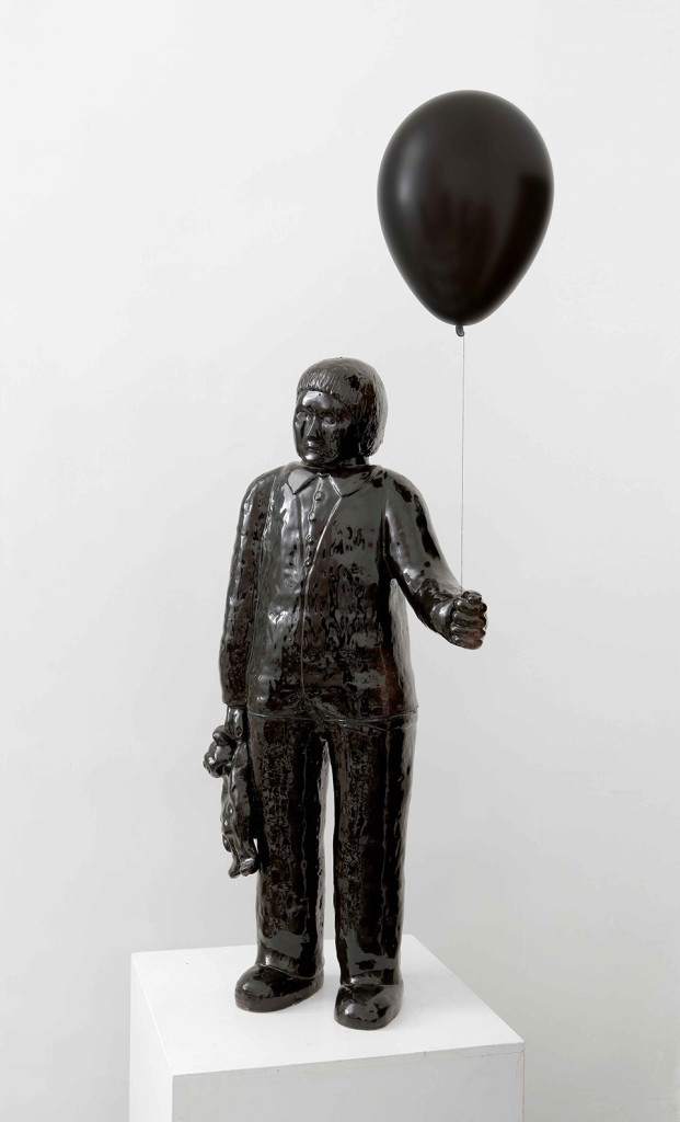 Davide Monaldi, 'Happy Birthday', 2012, glazed ceramic, string, helium balloon, 96 x 48 x 9 cm. Image courtesy the artist and Studio SALES di Norberto Ruggeri.