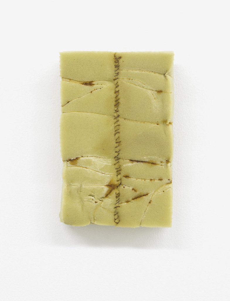 Bronwyn Katz, 'Untitled (Brief 1)' (2016) | Foam, rusted wire, 22 x 14 x 5 cm