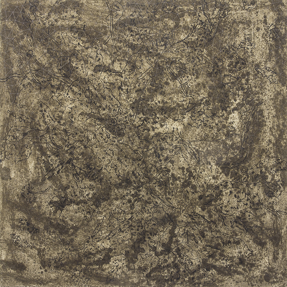 Cinga Samson, Ivumba Letyatyambo 10(2016), Oil and charcoal on canvas, 150 x 150cm