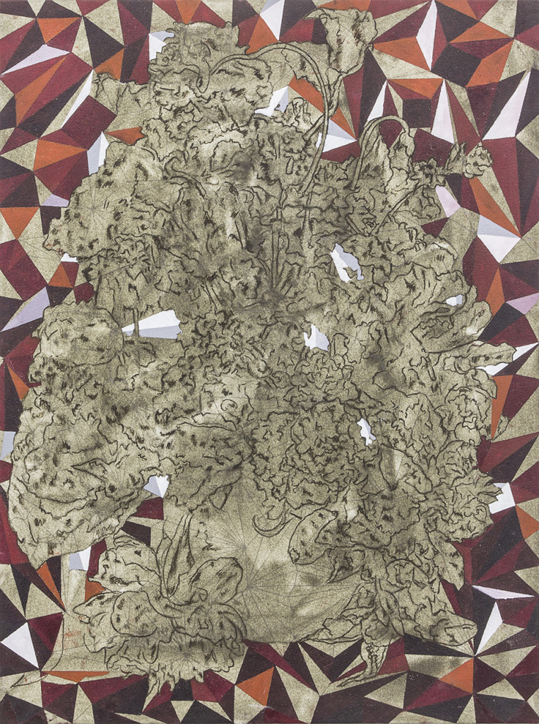 Cinga Samson, Ivumba Letyatyambo 5 (2016), Oil and charcoal on canvas, 80 x 60cm