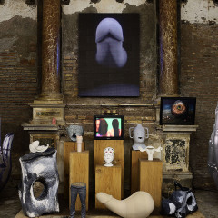 Mark Leckey’s “Uniadddumths” at Sant’Andrea De Scalphis, Rome
